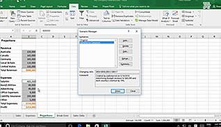 Excel display