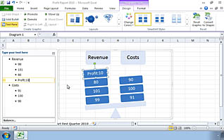 Graph on Excel sheet