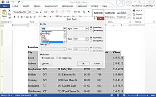 Course screen