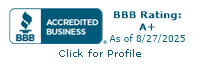 BBB Accredited Business A+ Rating