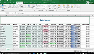Microsoft Excel 2016 Level 1.5: Printing Workbooks - Image 3