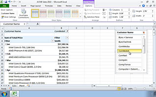 Microsoft Excel 2010 - Analyzing Data Using PivotTables Slicers and PivotCharts - Image 4