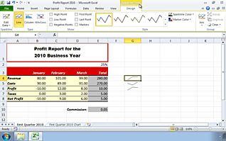Microsoft Excel 2010 - Presenting Data Using Charts - Image 4