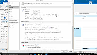 Microsoft Outlook 2016 Level 2.5: Working with Calendar Settings - Image 2