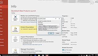 Microsoft PowerPoint 2016 Level 2.7: Securing and Distributing a Presentation - Image 3