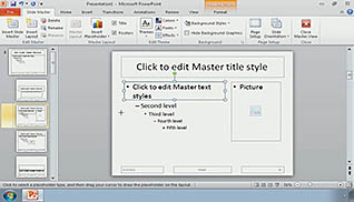 Microsoft PowerPoint 2010: Customizing a Design Template - Image 3