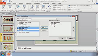 Microsoft PowerPoint 2010: Customizing a Slide Show - Image 2
