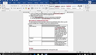 Microsoft Word 2016 Level 1.5: Adding Tables - Image 3
