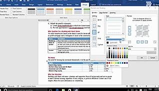 Microsoft Word 2016 Level 1.5: Adding Tables - Image 4