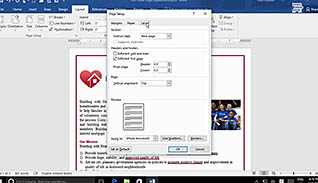 Microsoft Word 2016 Level 1.7: Controlling Page Appearance - Image 3