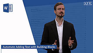 Microsoft Word 2016 Level 2.3: Inserting Content Using Quick Parts - Image 2