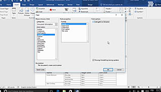 Microsoft Word 2016 Level 2.3: Inserting Content Using Quick Parts - Image 4