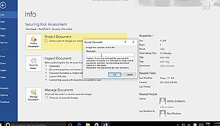 Microsoft Word 2016 Level 3.5: Securing a Document - Image 4