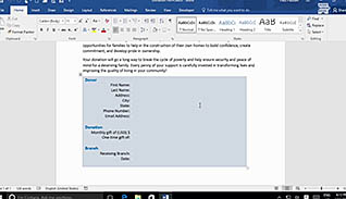 Microsoft Word 2016 Level 3.6: Using Forms to Manage Content - Image 2