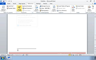 Microsoft Word 2010: Adding Reference Marks and Notes - Image 3