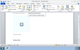 Microsoft Word 2010: Creating Forms - Image 3