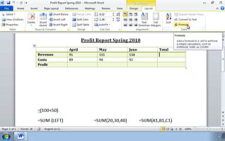 Microsoft Word 2010: Customizing Tables and Charts - Image 3