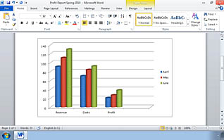 Microsoft Word 2010: Customizing Tables and Charts - Image 4