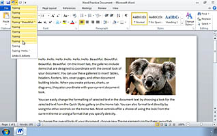 Microsoft Word 2010: Editing Text in a Word Document - Image 3