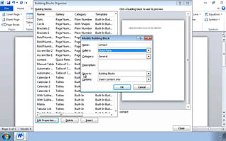 Microsoft Word 2010: Inserting Content Using Quick Parts - Image 3