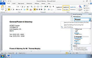 Microsoft Word 2010: Modifying the Appearance of Text in a Word Document - Image 4