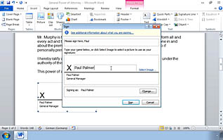 Microsoft Word 2010: Securing a Document - Image 4