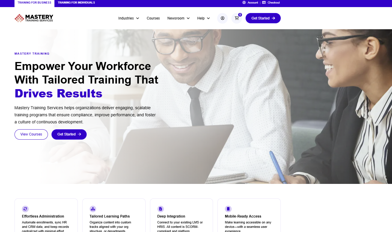 Mastery Training Services Debuts New Website Experience featured image